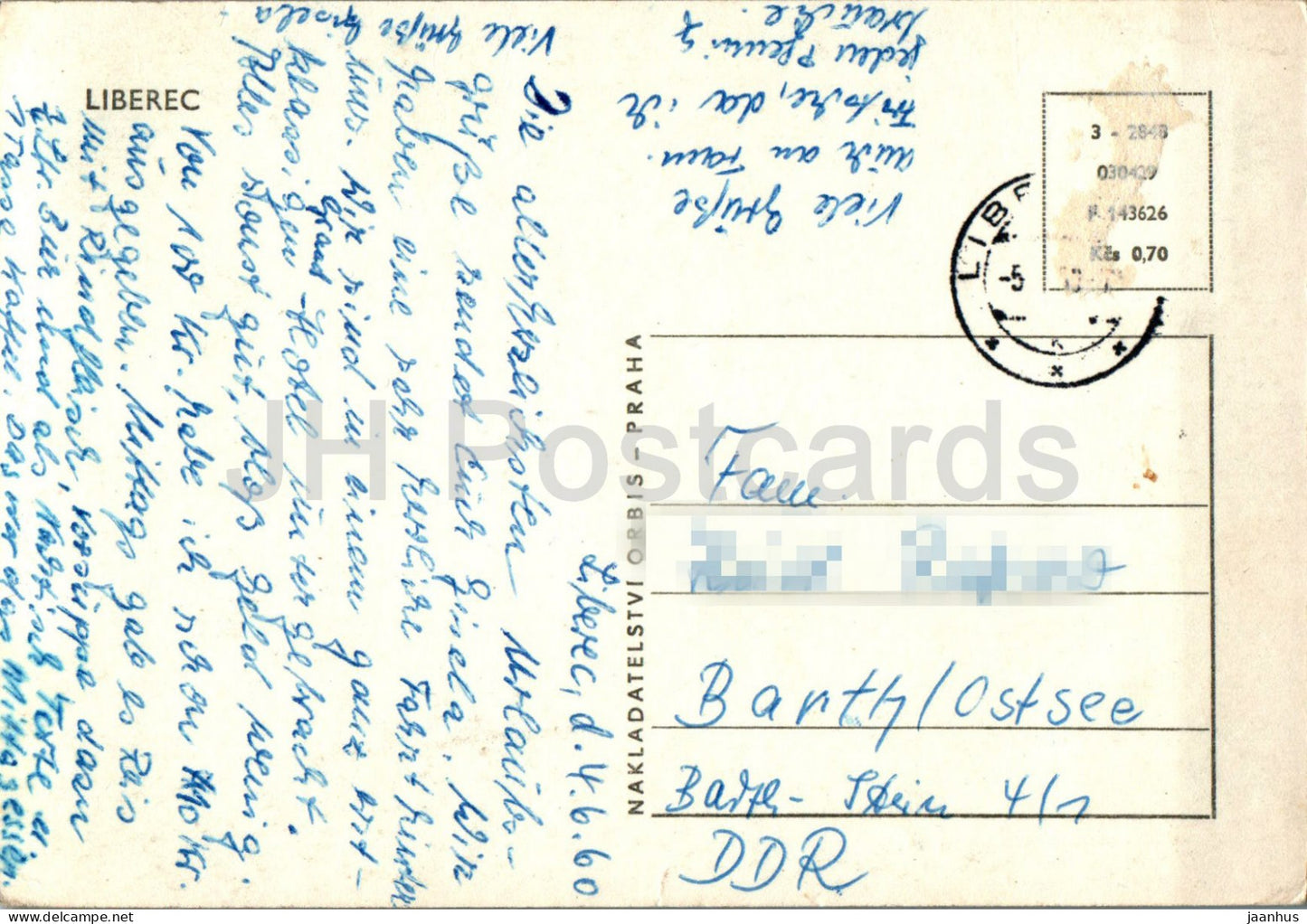 Liberec - general view - 2848 - 1960 - Czech Repubic - Czechoslovakia - used