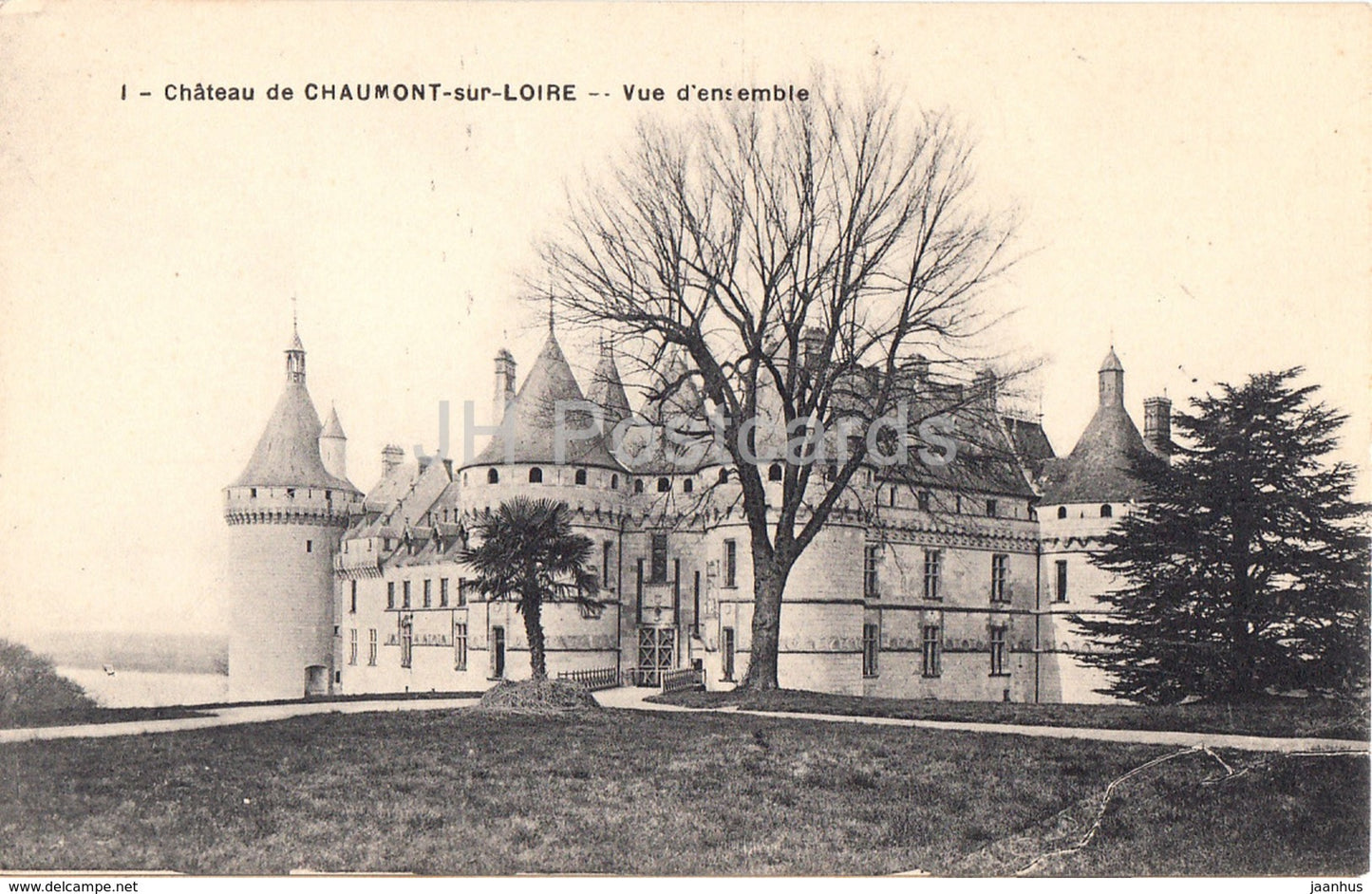 Chateau de Chaumont Sur Loire - Vue d'ensemble - castle - 1 - old postcard - France - unused