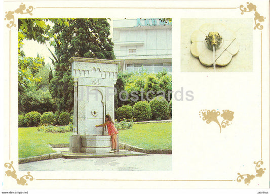 Livadia Palace - Livadia fountain - Crimea - 1989 - Ukraine USSR - unused - JH Postcards