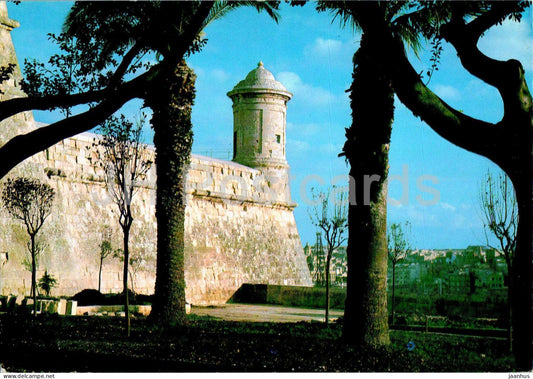 Malta - Watchtower overlooking Grand Harbour - 25 - Malta - used - JH Postcards