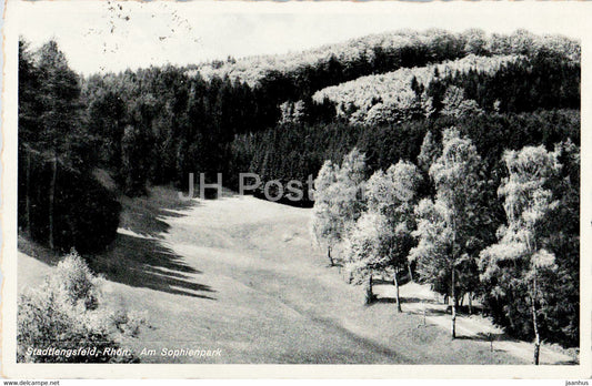 Stadtlengsfeld - Rhon - Am Sophienpark - old postcard - 1937 - Germany - used - JH Postcards
