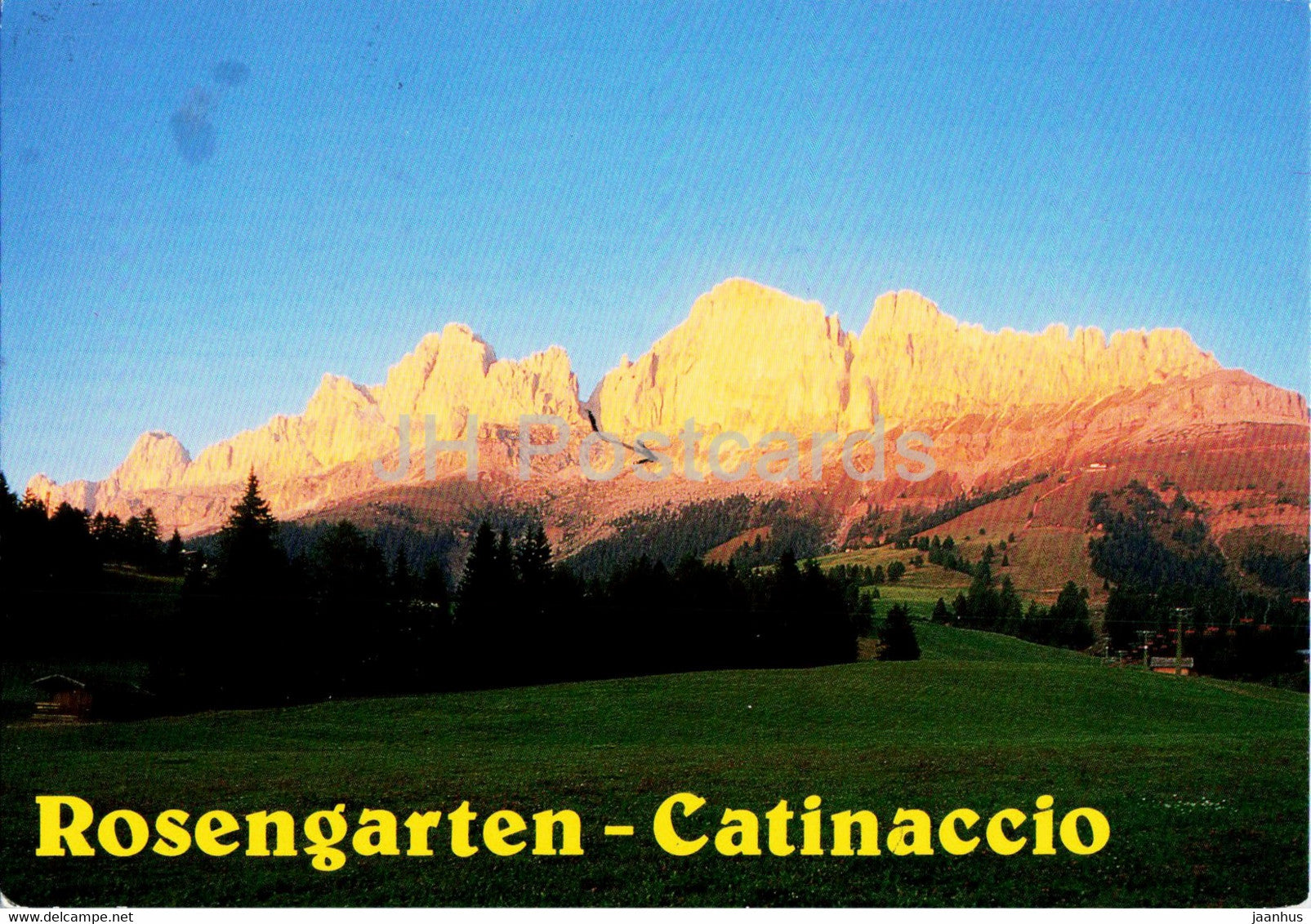 Rosengarten - Catinaccio - Dolomiti - Zona di Carezza - 1998 - Italy - used - JH Postcards