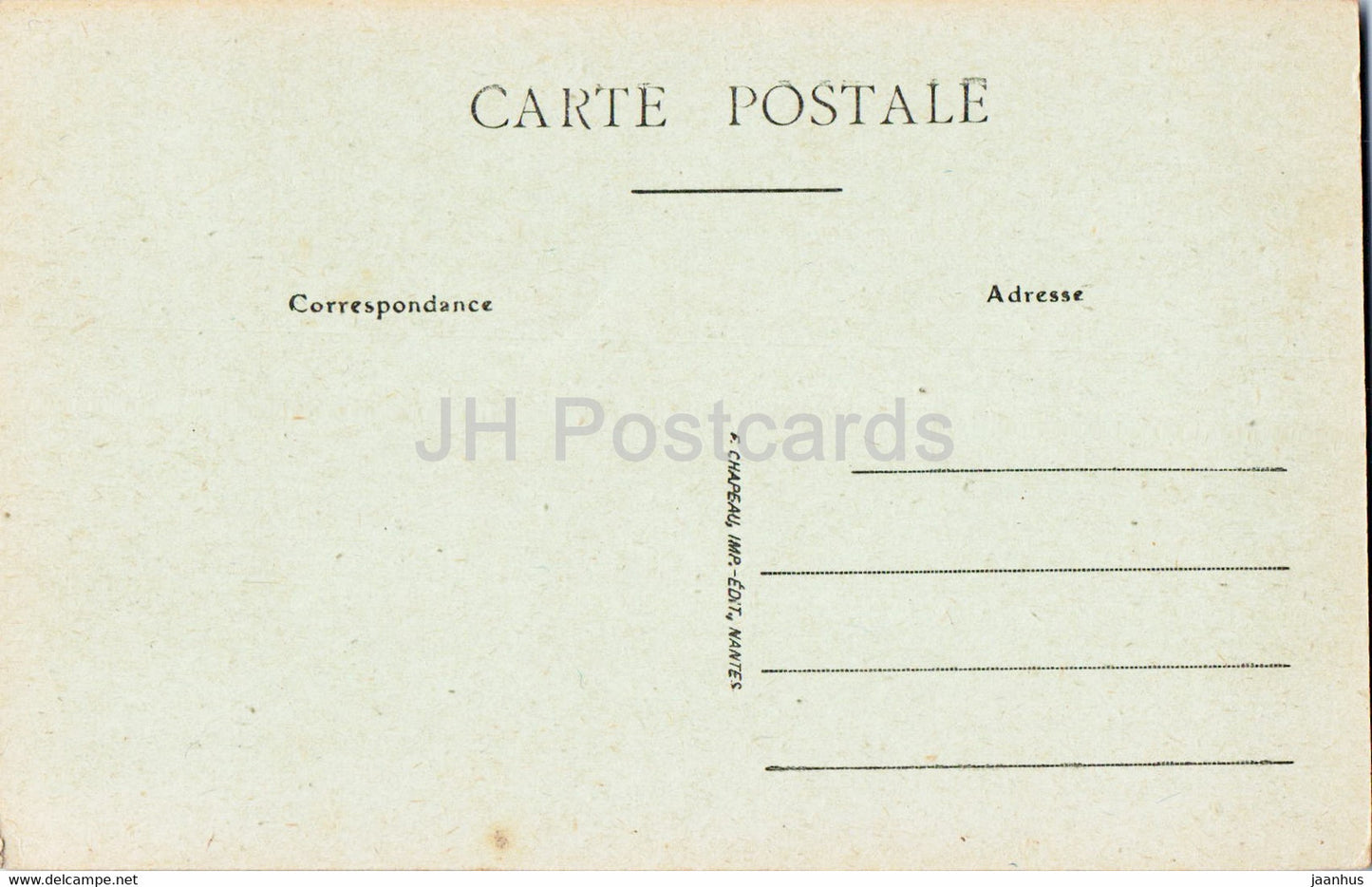 Nantes - Le Port pres la Gare de la Bourse - Schiff - Boot - 511 - alte Postkarte - Frankreich - unbenutzt