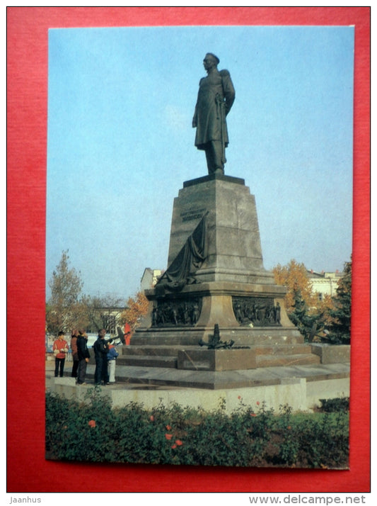 monument to admiral Nakhimov - Sevastopol - 1990 - USSR Ukraine - unused - JH Postcards