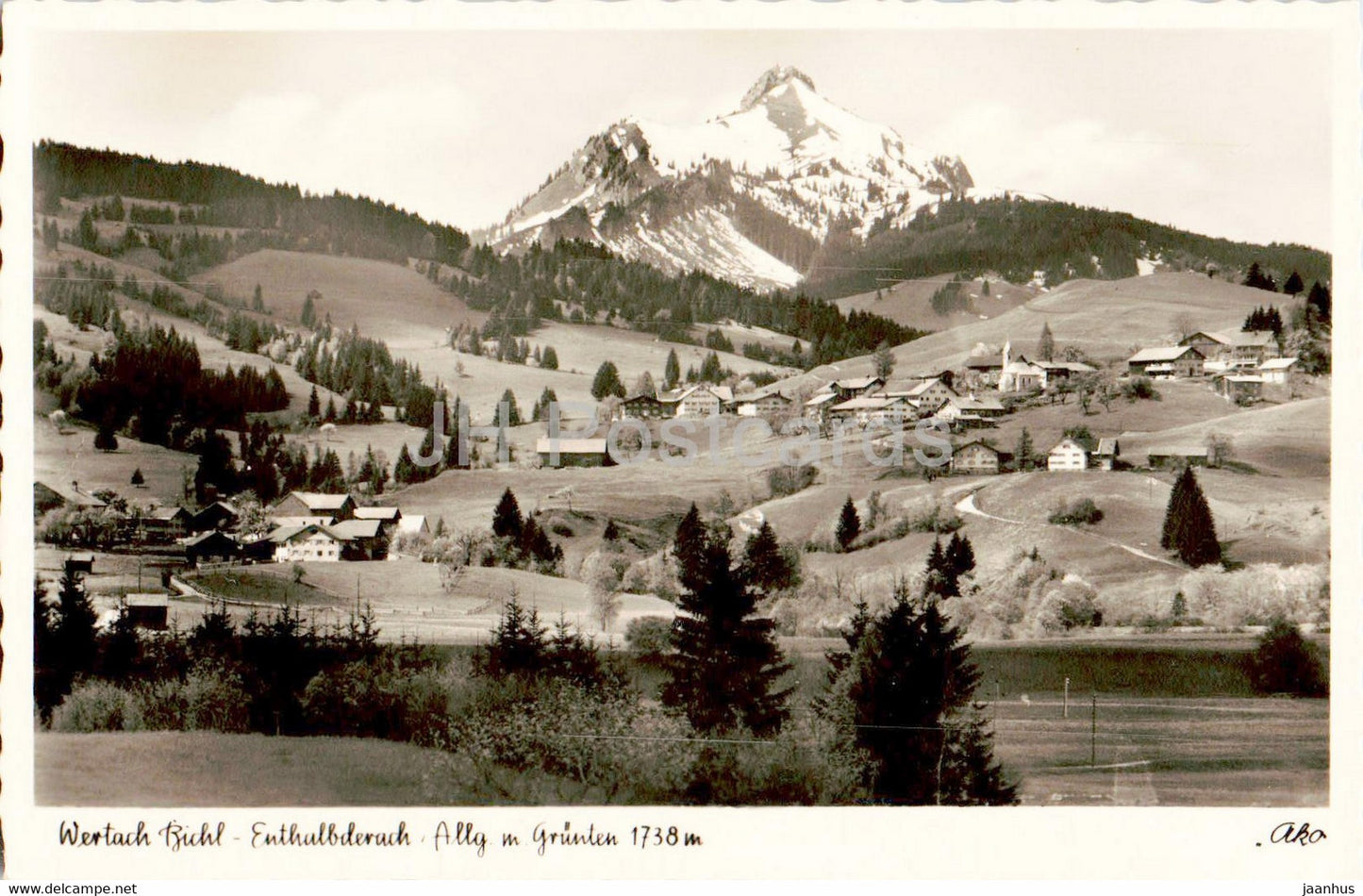 Wertach - Bichl - Enthalbderach - 3757 - old postcard - Germany - unused - JH Postcards