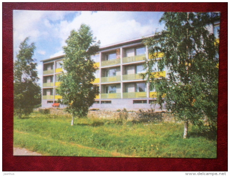 Residential House in Kärdla - Hiiumaa island - 1977 - Estonia USSR - unused - JH Postcards