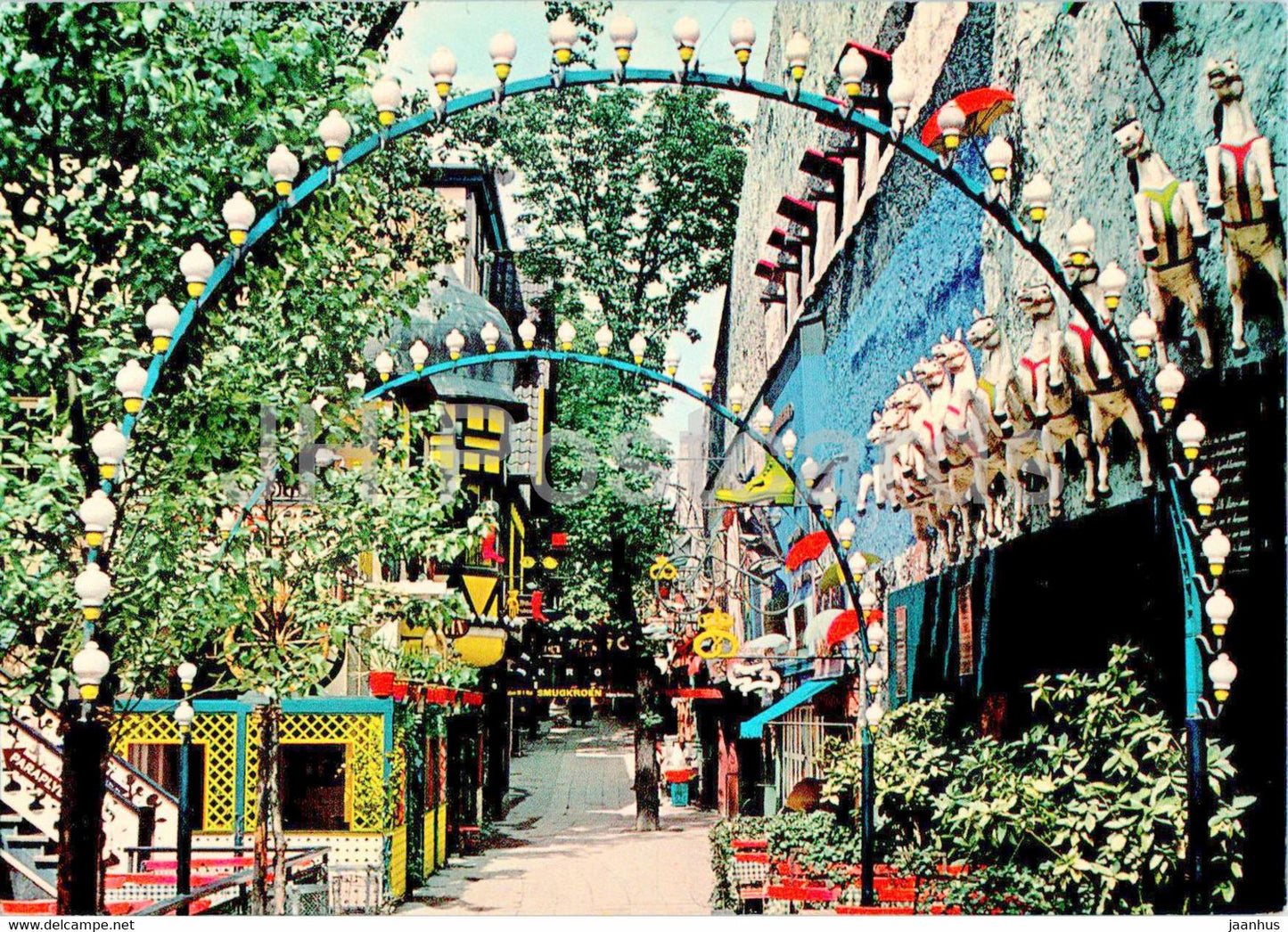 Copenhagen - Kopenhagen - Tivoli - Smogen - The Backlane - 790 - 1966 - Denmark - used - JH Postcards