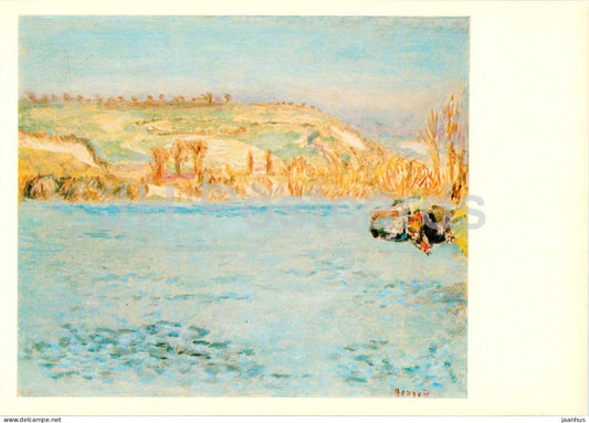 painting by Pierre Bonnard - Seine river in Vernon - French art - 1977 - Russia USSR - unused - JH Postcards