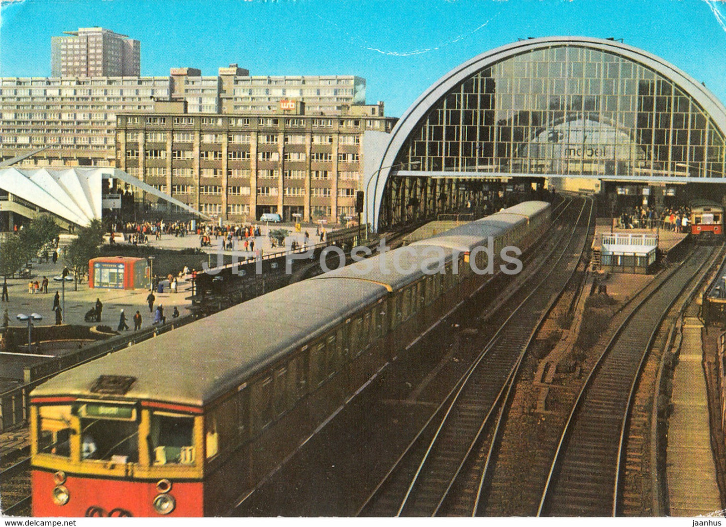 Berlin - S Bahnhof Alexanderplatz - metro - 1982 - Germany DDR - used - JH Postcards