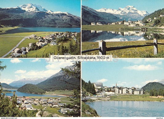 Oberengadin - Silvaplana 1800 m - multiview - Switzerland - unused - JH Postcards
