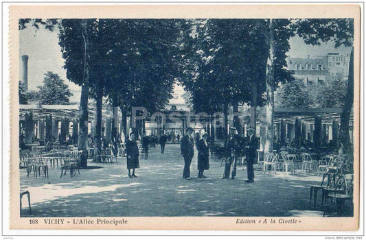 L´Allee Principale - Main Alley - 168 - Vichy - Allier - France - unused - JH Postcards