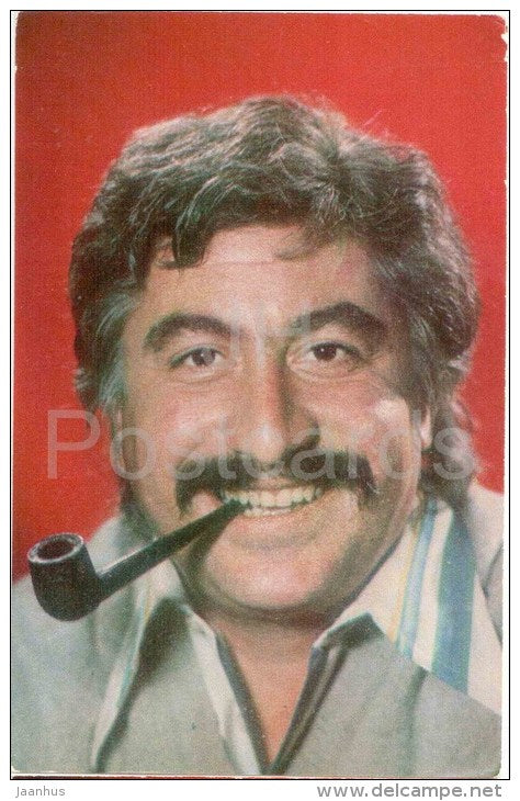 G. Kavtaradze - Soviet Georgian Movie Actor - 1977 - Russia USSR - unused - JH Postcards