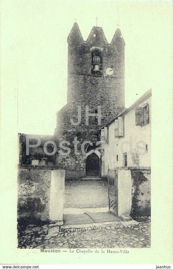 Mauleon - La Chapelle de la Haute Ville - old postcard - France - unused - JH Postcards