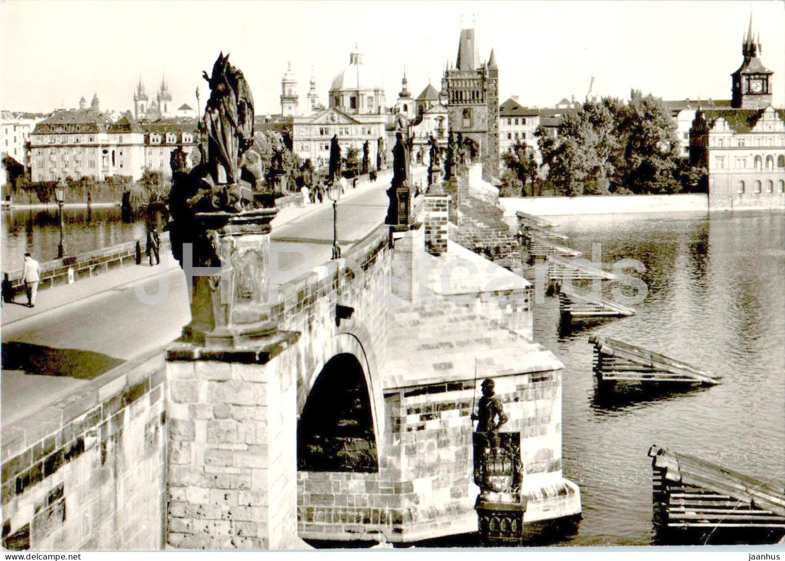 Praha - Prague - Karluv most - Charles Bridge - 1966 - Czech Republic - Czechoslovakia - used - JH Postcards