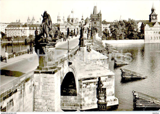Praha - Prague - Karluv most - Charles Bridge - 1966 - Czech Republic - Czechoslovakia - used - JH Postcards