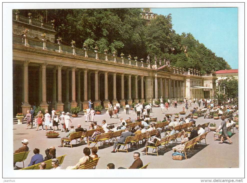 Colonnade of the Czechoslovak Soviet Friendship - Karlovy Vary - Czech Republic - unused - JH Postcards