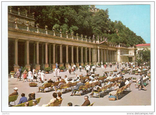 Colonnade of the Czechoslovak Soviet Friendship - Karlovy Vary - Czech Republic - unused - JH Postcards