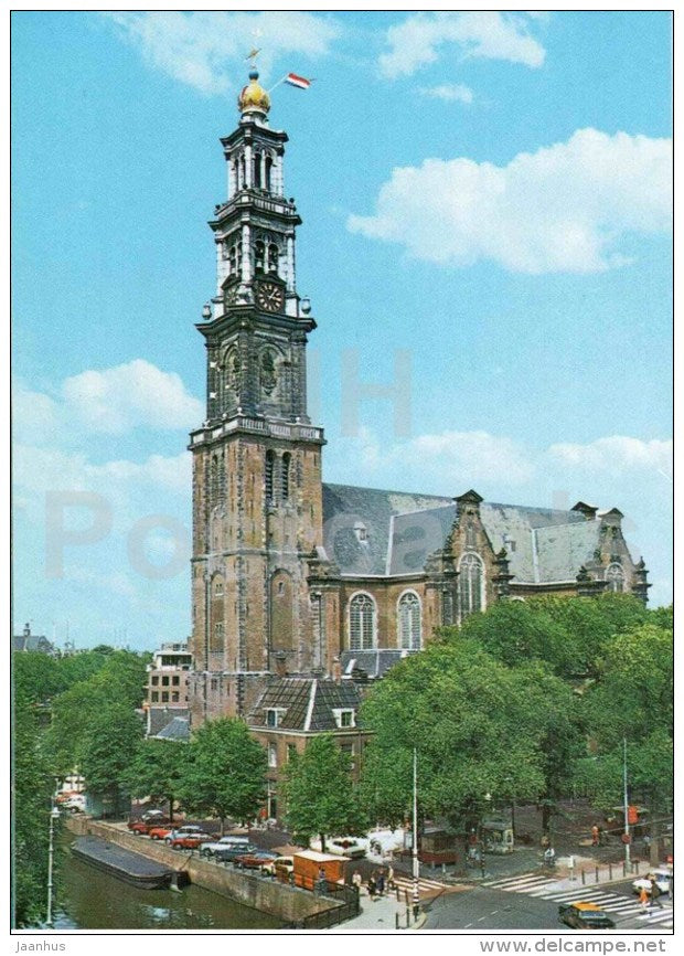 Western Tower - Amsterdam - Netherlands - unused - JH Postcards