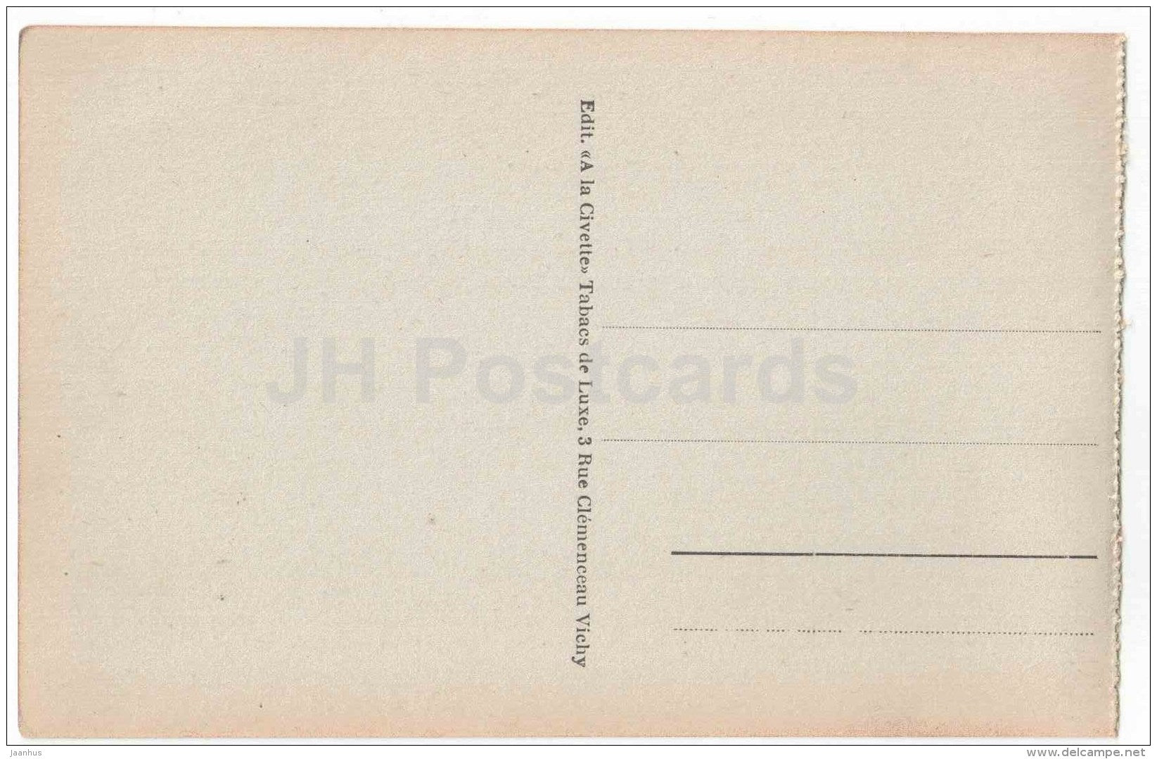 L´Allee Principale - Main Alley - 168 - Vichy - Allier - France - unused - JH Postcards