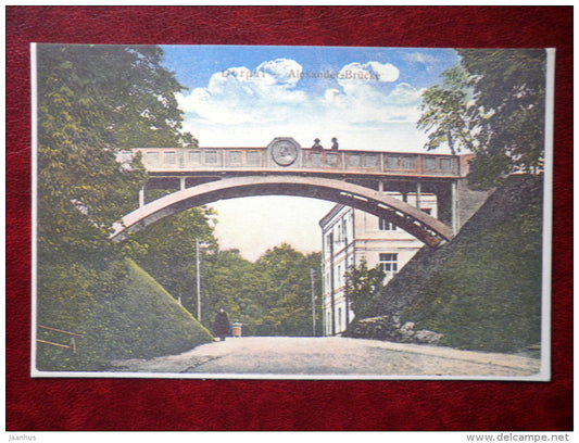 Tartu - Dorpat - Devil`s bridge - old postcard REPRODUCTION!!! - 1981 - Estonia USSR - unused - JH Postcards