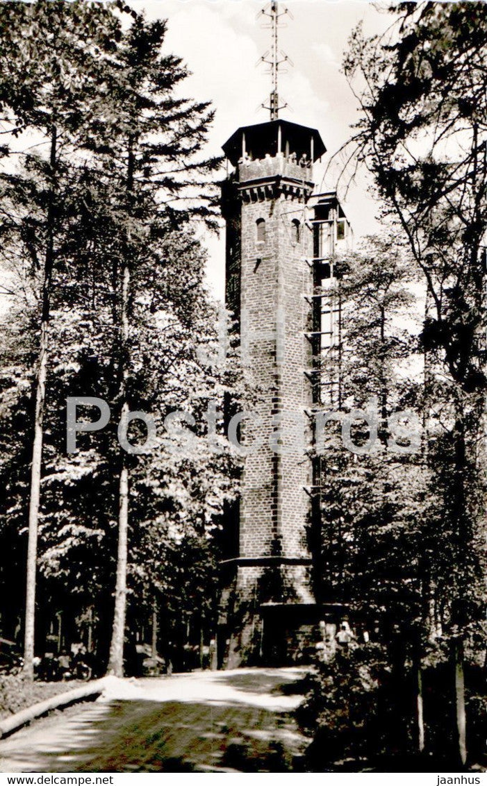 Gruss vom Konigstuhl Heidelberg 568 m - old postcard - Germany - unused - JH Postcards