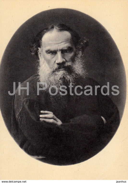 Russian Writer Leo Tolstoy - Moscow 1885 - 1970 - Russia USSR - unused - JH Postcards