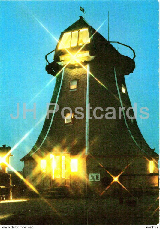 Elmenhorst - Ortsteil Lichtenhagen - Erdhollandermuhle - Wohnhaus - windmill - Germany DDR - unused - JH Postcards