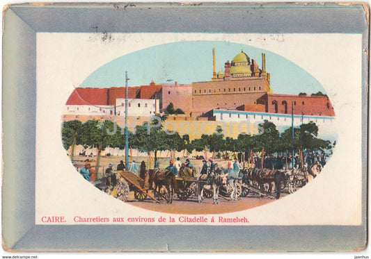 Cairo - Caire - Charretiers aux environs de la Citadelle a Rameheh - 103 - old postcard - 1916 - Egypt - used - JH Postcards