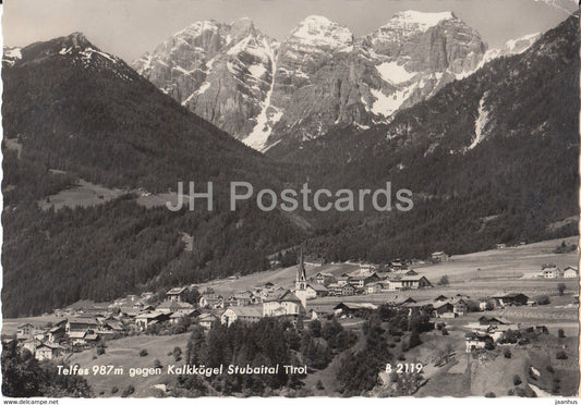 Telfes 987 m gegen Kalkkogel Stubaital Tirol - 1969 - Austria - used - JH Postcards