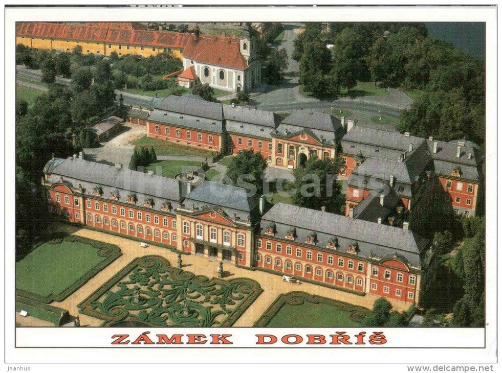 Dobris Castle - built for the Count Henry Paul Mannsfeld - Czech - used 1999 - JH Postcards