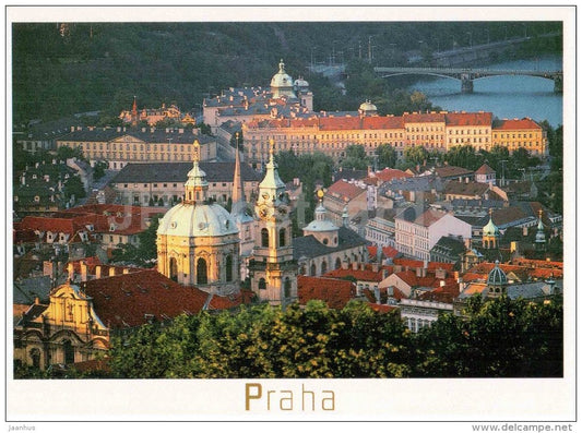 Mala Strana - The Lesser Town - The Vltava river - Praha - Prague - Czech - used - JH Postcards
