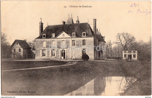 Chateau de Combree - castle - 34 - old postcard - France - used - JH Postcards
