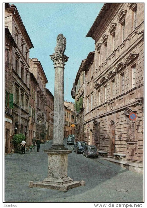 Via Roma e Palazzo Avignonesi - street , palace - Montepulciano - Siena - Toscana - 68 - Italia - Italy - unused - JH Postcards