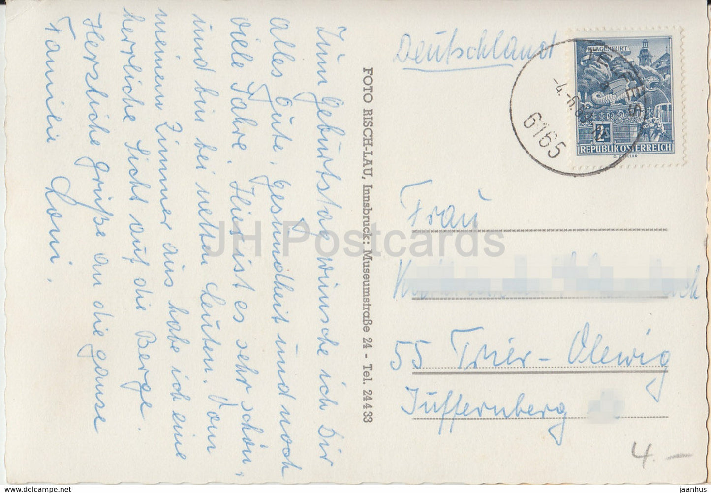 Telfes 987 m gegen Kalkkogel Stubaital Tirol - 1969 - Österreich - gebraucht