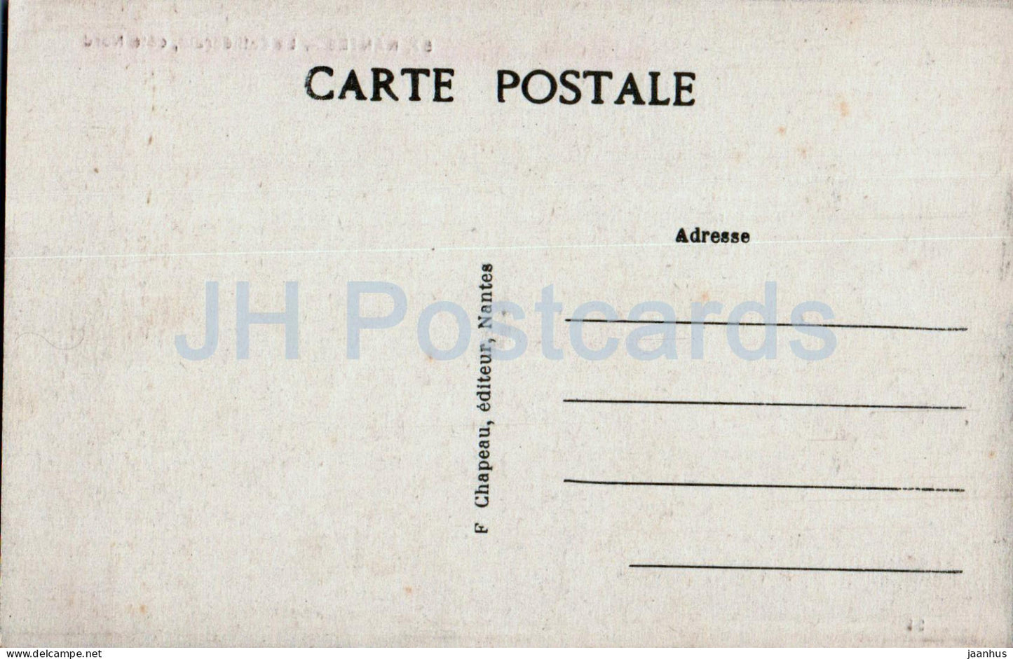 Nantes - La Cathédrale - cote nord - cathédrale - 57 - carte postale ancienne - France - inutilisée 