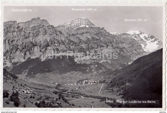 Vue sur Loueche-les-Bains - 6400 - Switzerland - 1945 - used - JH Postcards