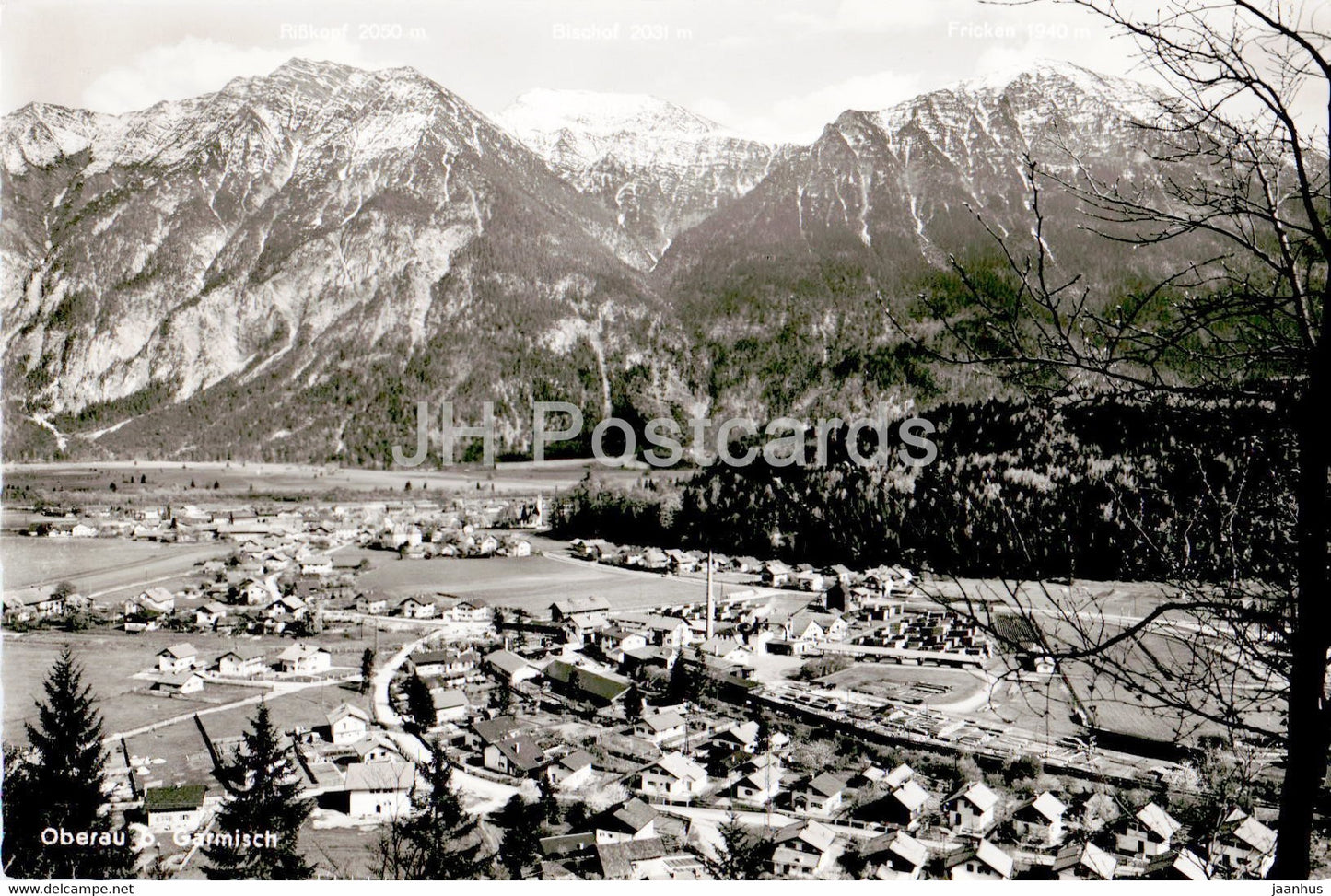 Oberau b Garmisch - old postcard - Germany - unused - JH Postcards