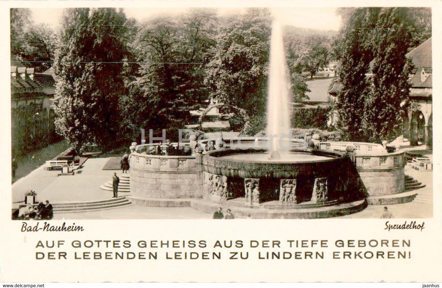 Bad Nauheim - Sprudelhof - old postcard - Germany - unused - JH Postcards