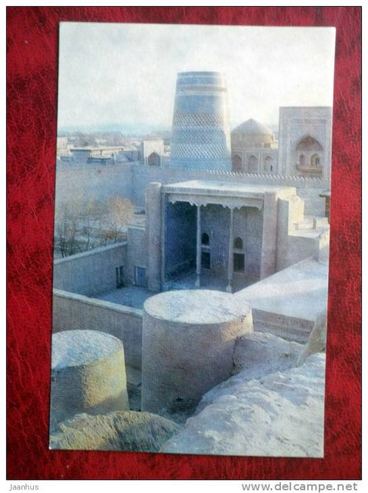 Khiva - Hiva - Khurinish-Khana Kunya-Ark ensemble, minaret - 1981 - Uzbekistan - USSR - unused - JH Postcards