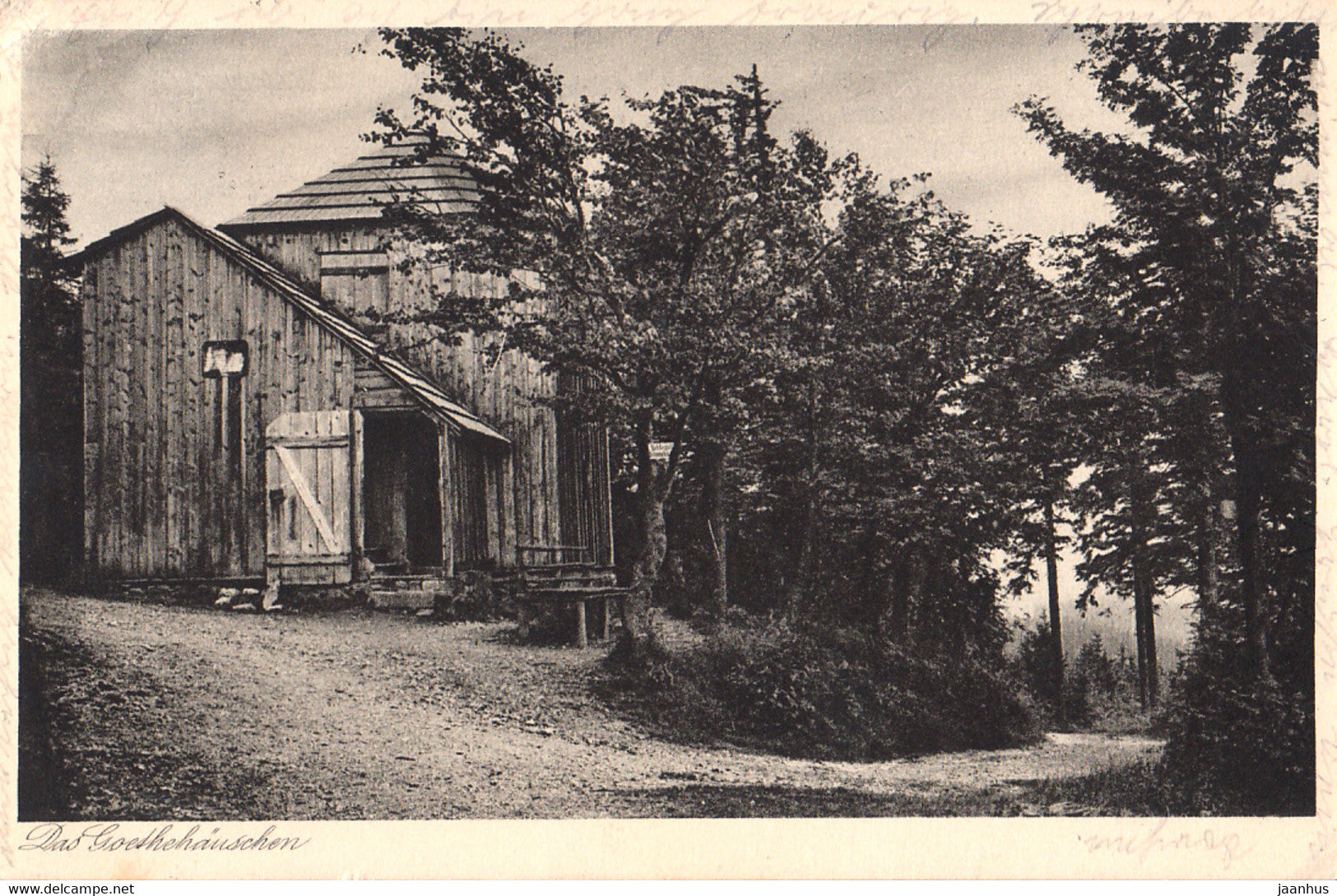 Das Gothehauschen auf dem Kickelhahn b Ilmenau - old postcard - 2035 - 1929 - Germany - used - JH Postcards
