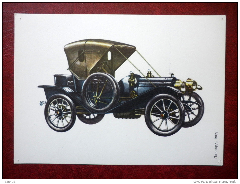 Packard 1909 - old cars - 1977 - Russia USSR - used - JH Postcards