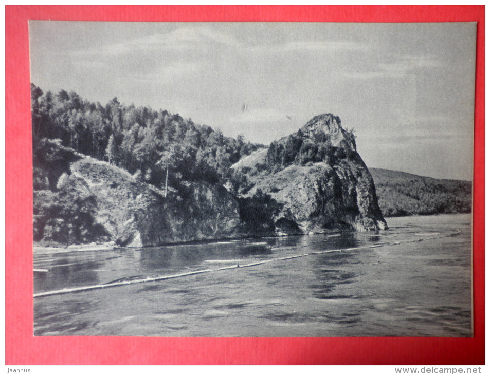 Taiga coast - Yenisei River - 1956 - Russia USSR - unused - JH Postcards