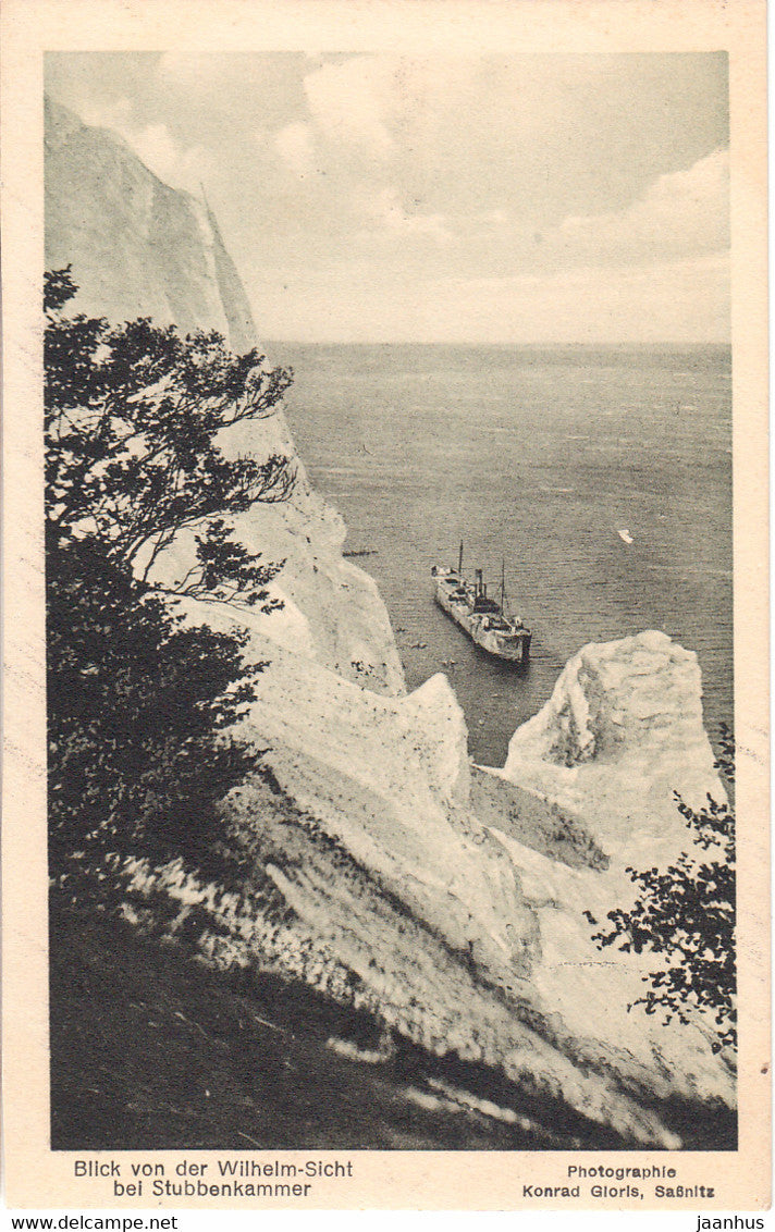 Blick von der Wilhelm Sicht bei Stubbenkammer - old postcard - Germany - unused - JH Postcards