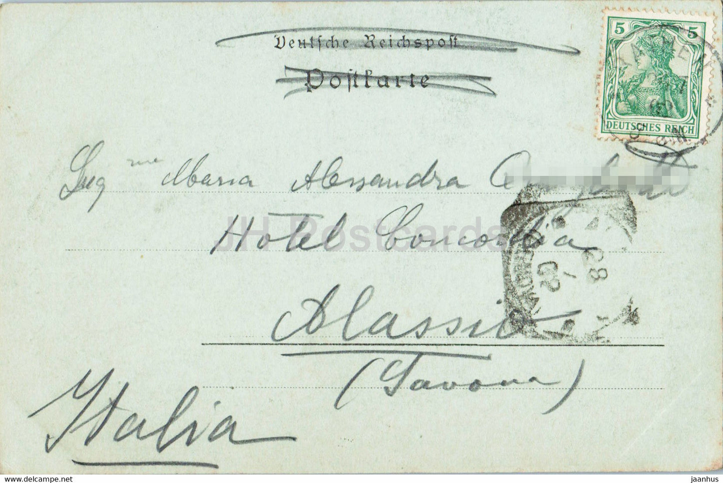 Gruss vom Amselfall - alte Postkarte - 1902 - Deutschland - gebraucht