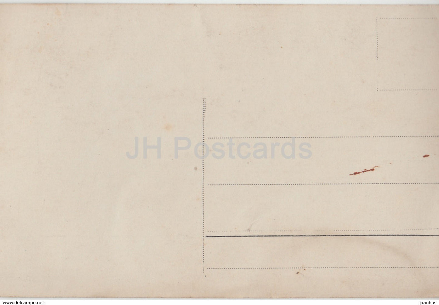 femme près de la clôture - carte postale ancienne - Allemagne - inutilisée