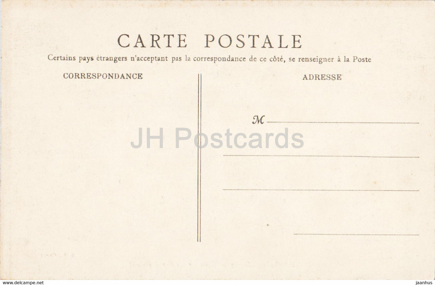 Fontainebleau - Escalier du Fer à cheval - carte postale ancienne - 1908 - France - inutilisée