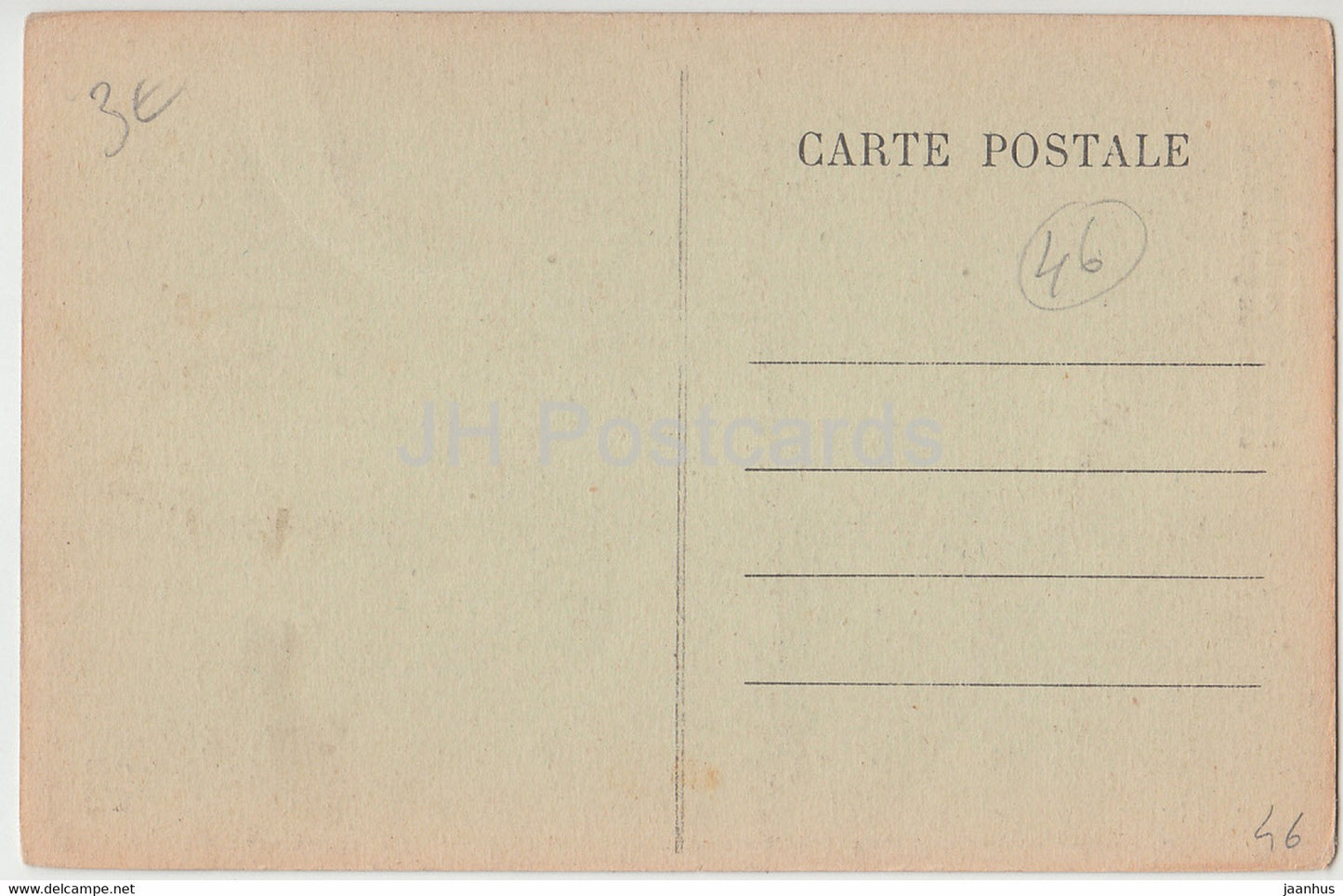 Château de Montal - près St Cere - Sous faces et piliers du grand escalier - 6 - carte postale ancienne - France - inutilisé