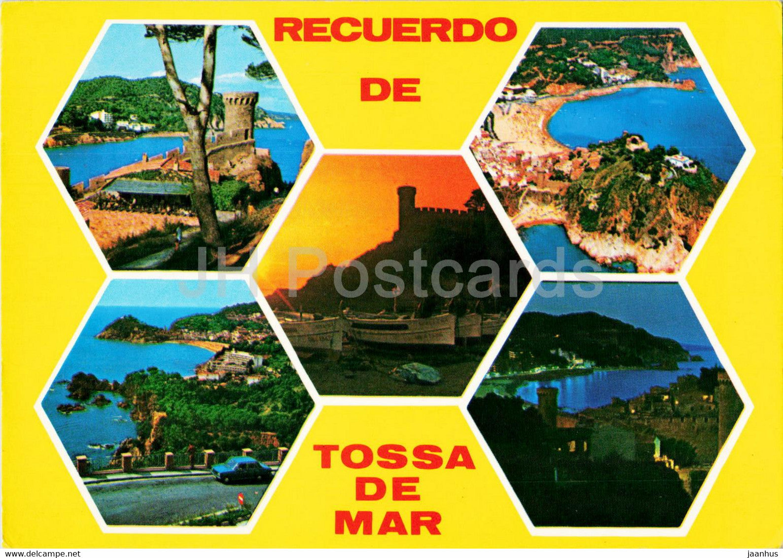 Costa Brava - Tossa de Mar - Varios Aspectos - multiview - 1735 - 1987 - Spain - used - JH Postcards