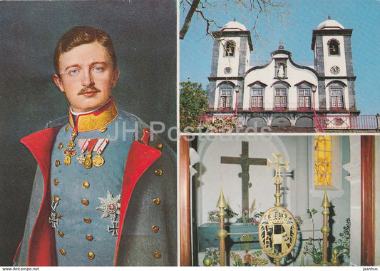 Madeira - Igreja de Monte - Carlos I de Austria - Karl I von Osterreich - church - multiview - Portugal - unused - JH Postcards