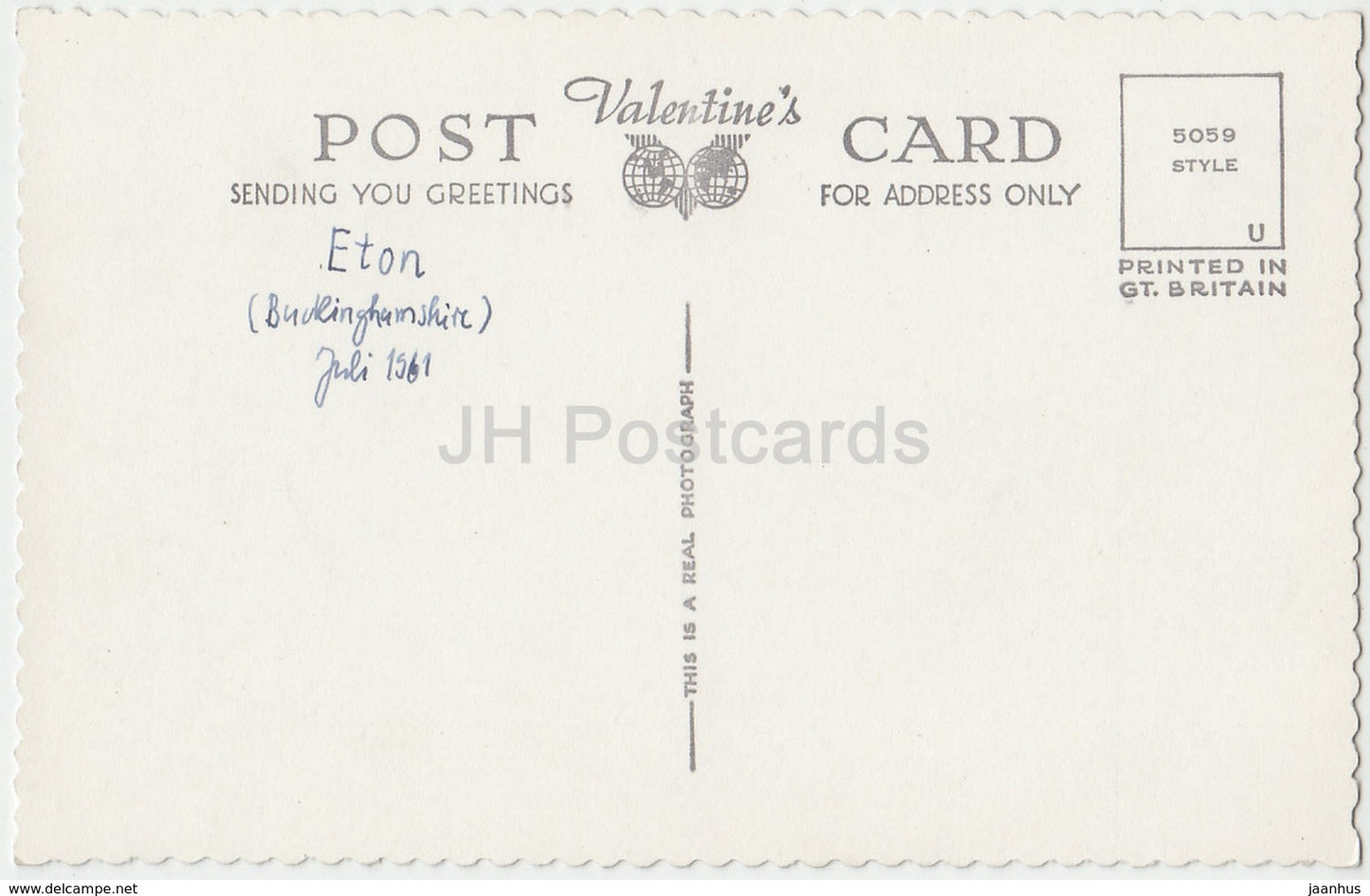 Rowland's Eton - 1961 - Royaume-Uni - Angleterre - occasion